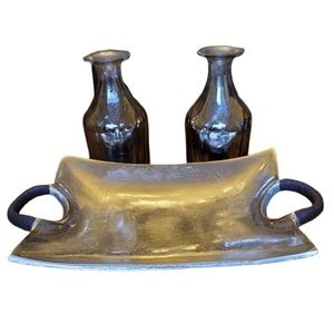 Silver Anthropologie Decor Set!